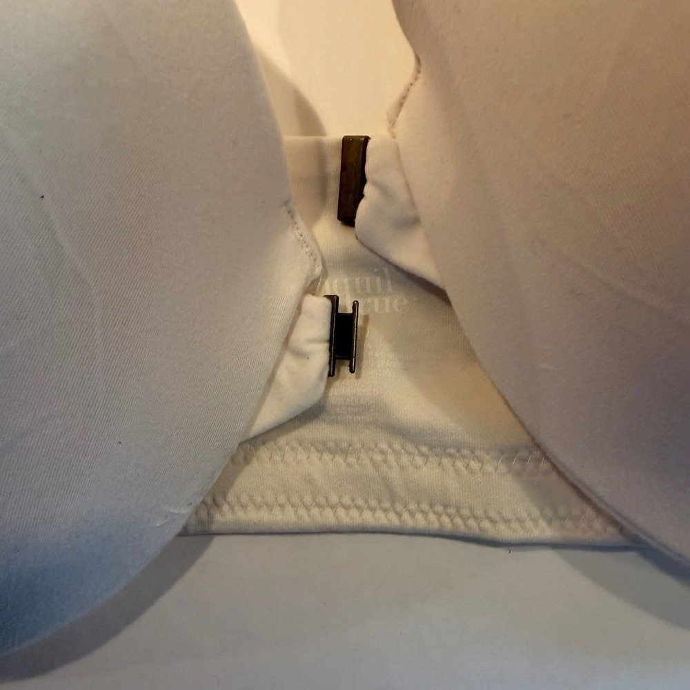 Front Close Underwire T-Shirt Bra 36DD NEW White Molded Cups Adjustable‎ Straps - Picture 7 of 15